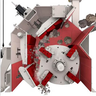 云南反擊式破碎機技術(shù)工程師建立的碎石機3D模型